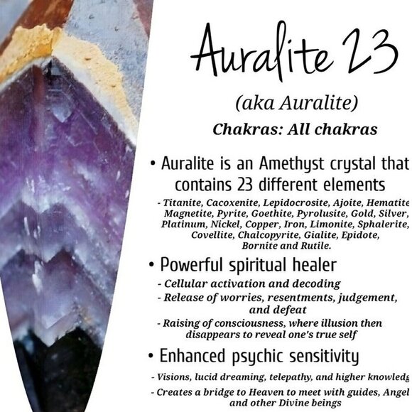 Auralite-23 ✦ Rare Canadian Crystal Specimen ✦ Master Healer w/ 23 Minerals - Picture 10 of 13